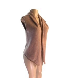 Women S Co-Op Barneys New York 100% Cashmere Beige Shrug Cardigan Sweater